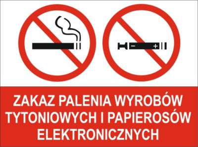 Zakaz palenia wyrobów tytoniowych